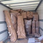 a truck full of packages